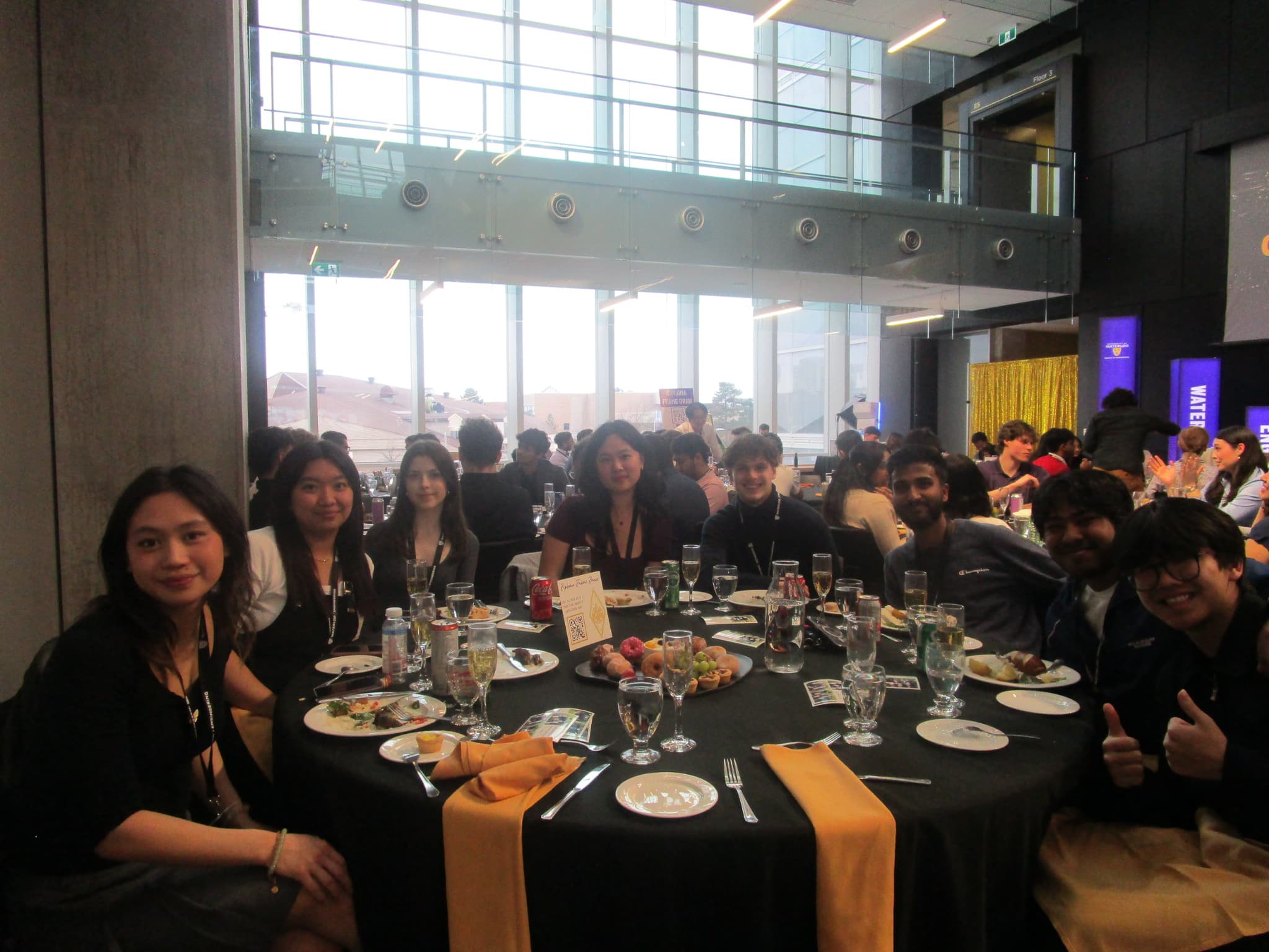 Formal dinner table