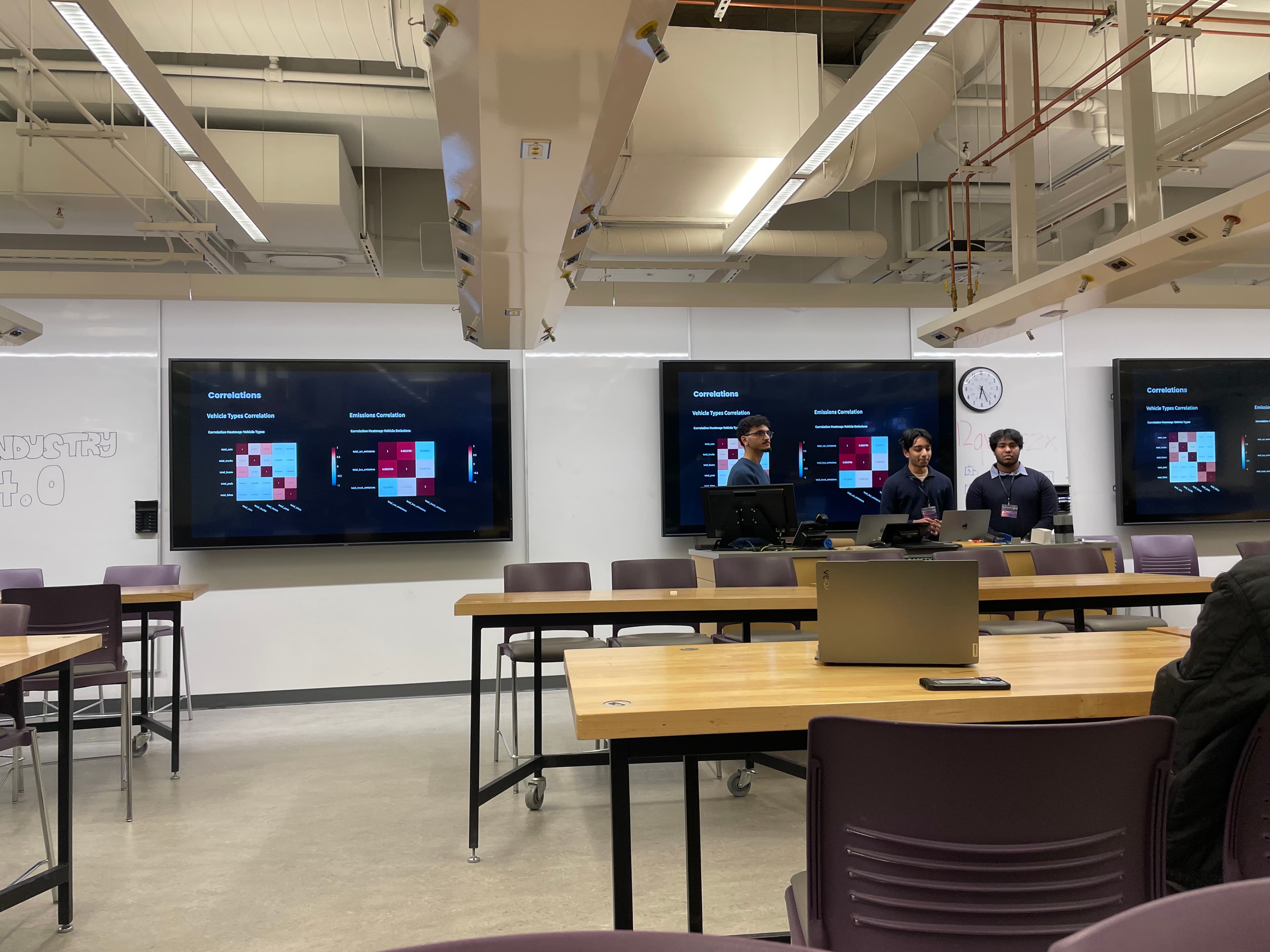 Students presenting